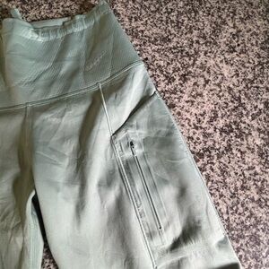 Nike Mint Green Leggings with Zip Pocket